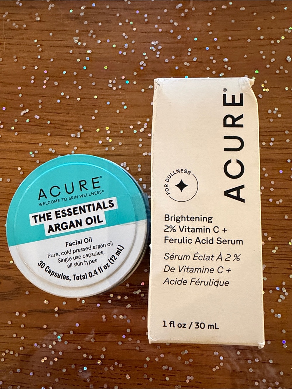 Acure Brightening 2% Vitamin C + Ferulic Acid Serum Vitamin C Face Serum NWT